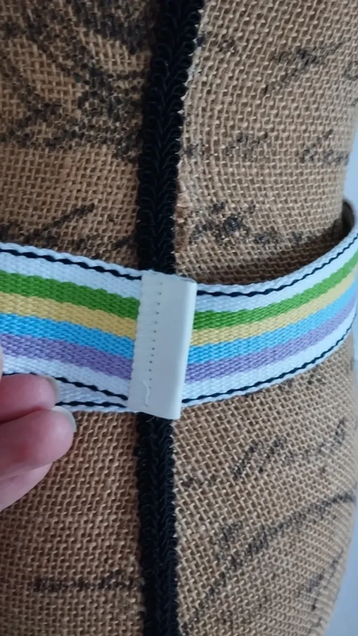 Ceinture ajustable blanche vert bleu violet mixte - photo numéro 6