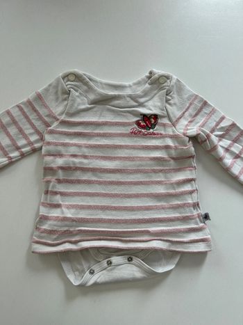 Body marinière papillon Petit Bateau 12/18 mois