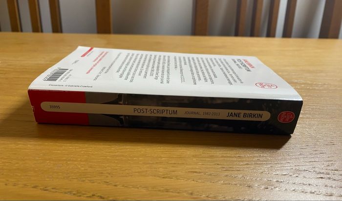 Livre Post-Scriptum Journal 1982-2013 de Jane Birkin - photo numéro 3