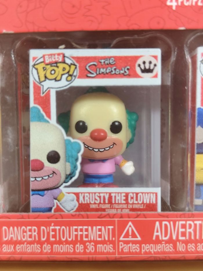 Bitty Pop! The Simpsons - Pack 4 Figurines (Bart Simpson, Mr. Burns, Krusty The Clown, Chief Wiggum) - photo numéro 4