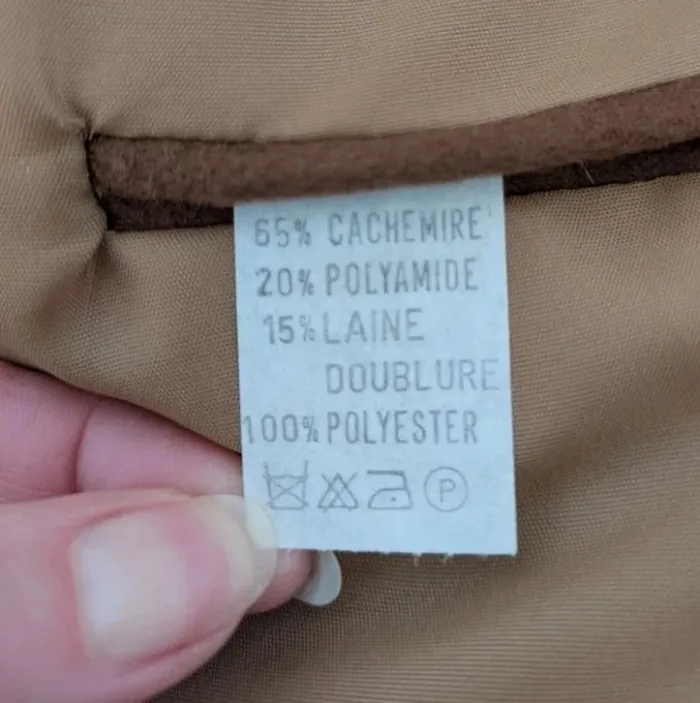 Veste blazer 65% cachemire - en cachemire laine - taille XL/XXL - photo numéro 2