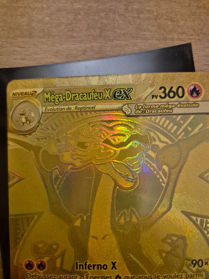 Carte méga dracaufeu gold me2 - photo numéro 3