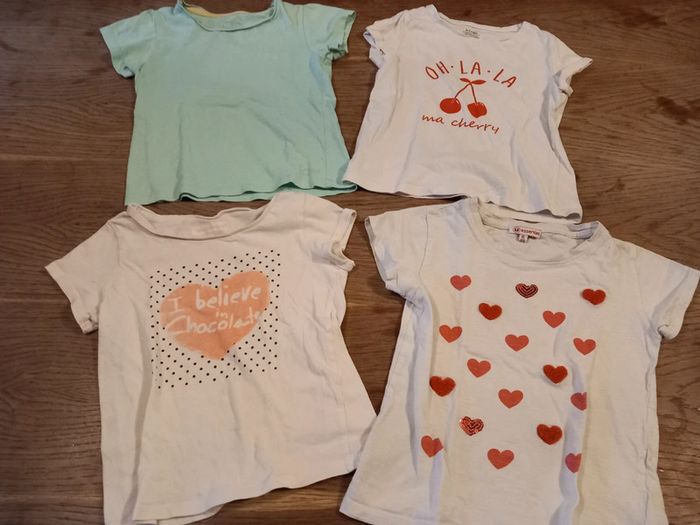 Lot de 4 t-shirt fille 6 ans