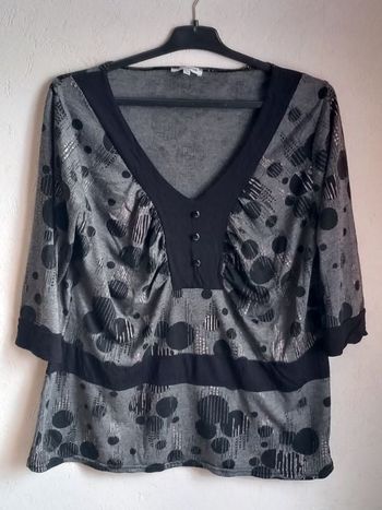 Tunique manches trois quarts femme 🌷