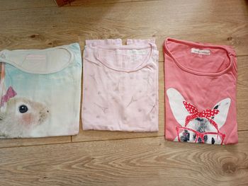 Lot tee shirt in extenso 10 ans fille
