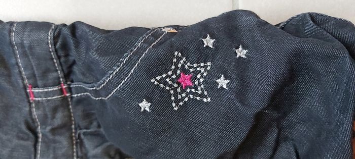 Robe à bretelles en jeans 12 mois - photo numéro 4