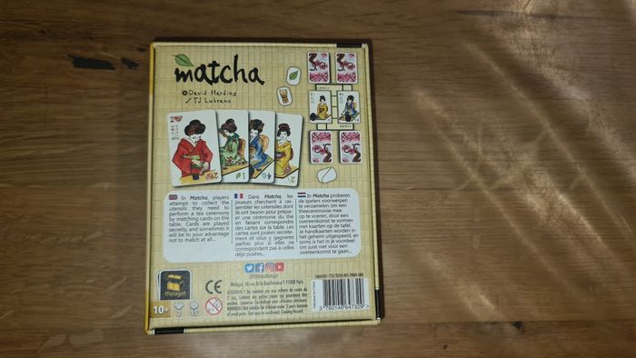 Proche du neuf jeu de cartes Matcha des éditions Matagot, - photo numéro 3