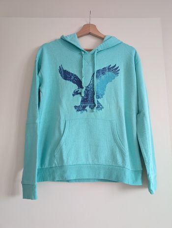 Sweat à capuche turquoise American Eagle T.M - hoodie tendance - neuf jamais porté