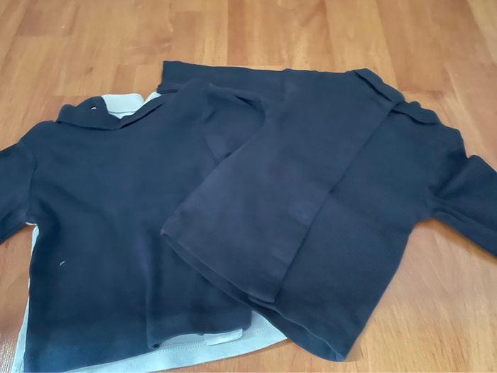Lot de 3 sous-pull unis 3 mois - photo numéro 6