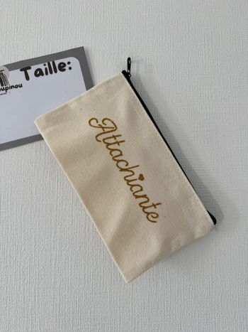 Pochette/ trousse - Attachiante doré 🌻