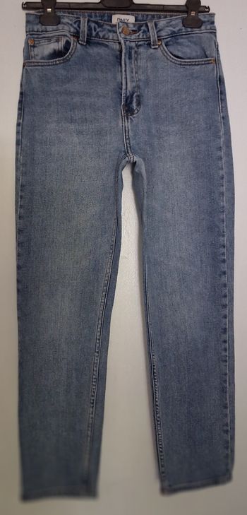 Jean bleu taille haute