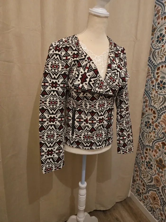 Veste perfecto ethnique - photo numéro 2