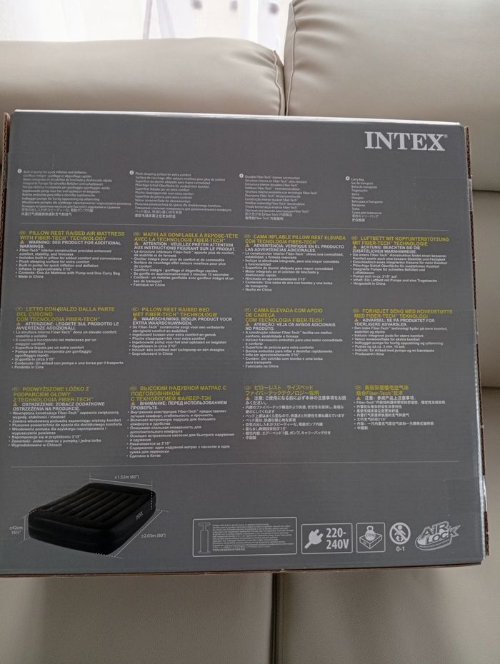 Matelas gonflable pour 2 personnes avec gonfleur électrique intégré - photo numéro 3