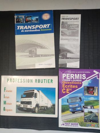 Préparation Fimo permis poids lourd C E et transport de marchandises rousseau