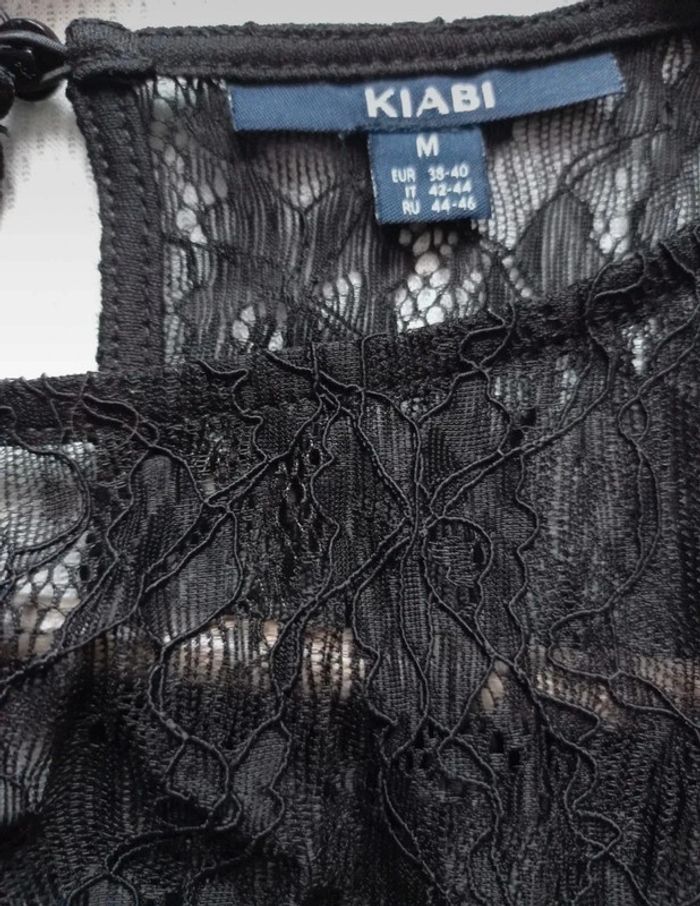 Chemise bohème dentelle noire 38/40 - photo numéro 4