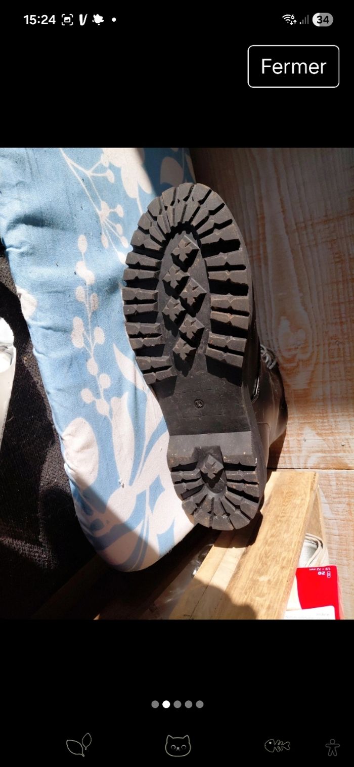 Boots militaires ARDENE style Dr Martens. - photo numéro 2