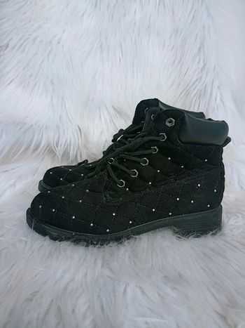 Bottines noires avec strass Creeks P39
