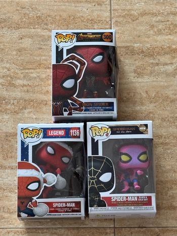 Lot de 3 pop Spiderman 