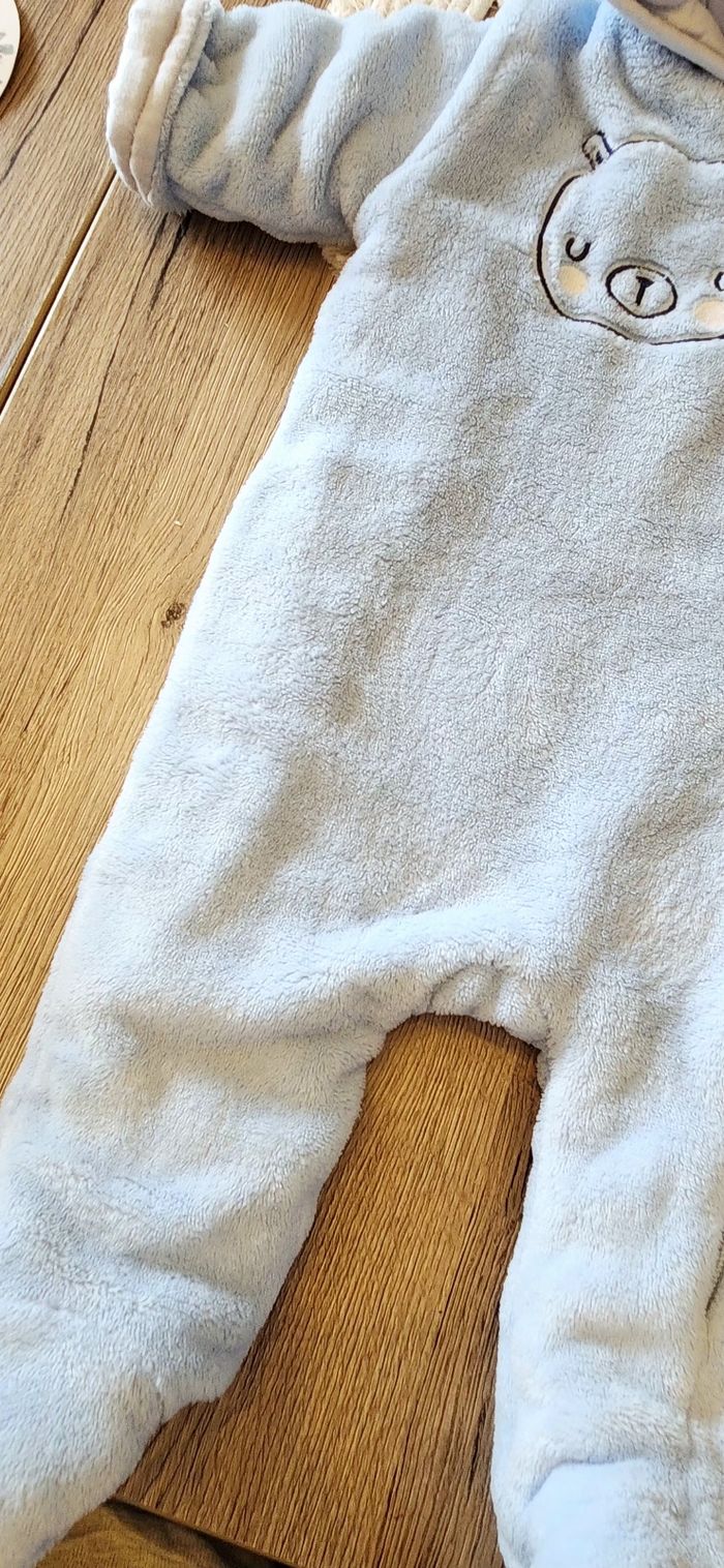 Combinaison Bébé Garçon 3/6mois Tissaia Bleu clair - photo numéro 5