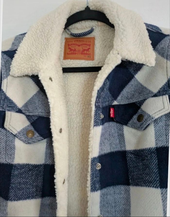 Manteau court doublé sherpa Levi's - photo numéro 4