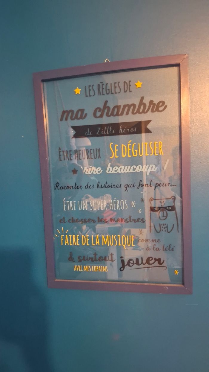 Cadre deco enfant garcon