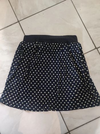 Jupe pois bleu / Hublot mode marine (t xs )