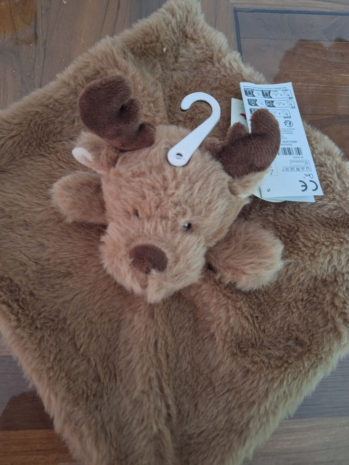 Doudou renne marron tex carrefour