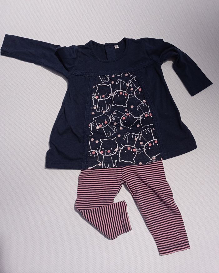 Ensemble fille 12 mois