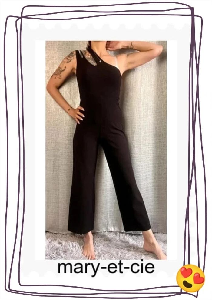 SOLDÉ - Combinaison noire taille S - asymétrique - Monki - photo numéro 3