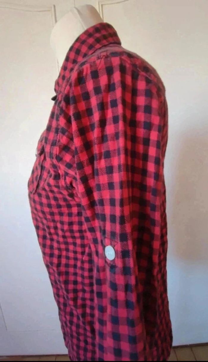 chemise Guess à carreaux tartan manches longues fille ado 12 ans - photo numéro 6