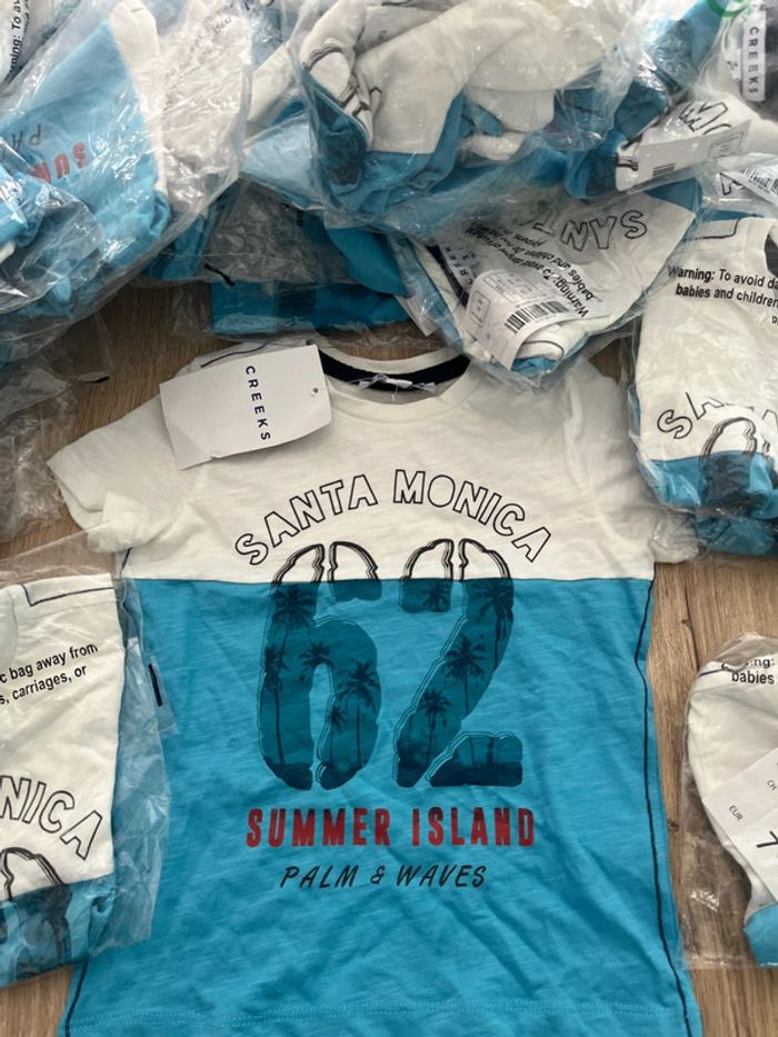 Énorme lot de 30 tee shirt Creeks garçon 3 ans neuf - photo numéro 2