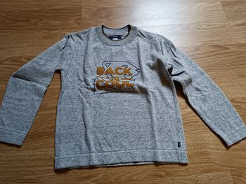 Pull gris, Okaïdi, 8 ans