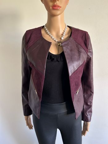 Veste bordeaux bi matière Jus d’Orange taille 1 jamais portée