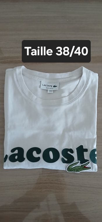 Tee-shirt homme Taille M marque Lacoste 