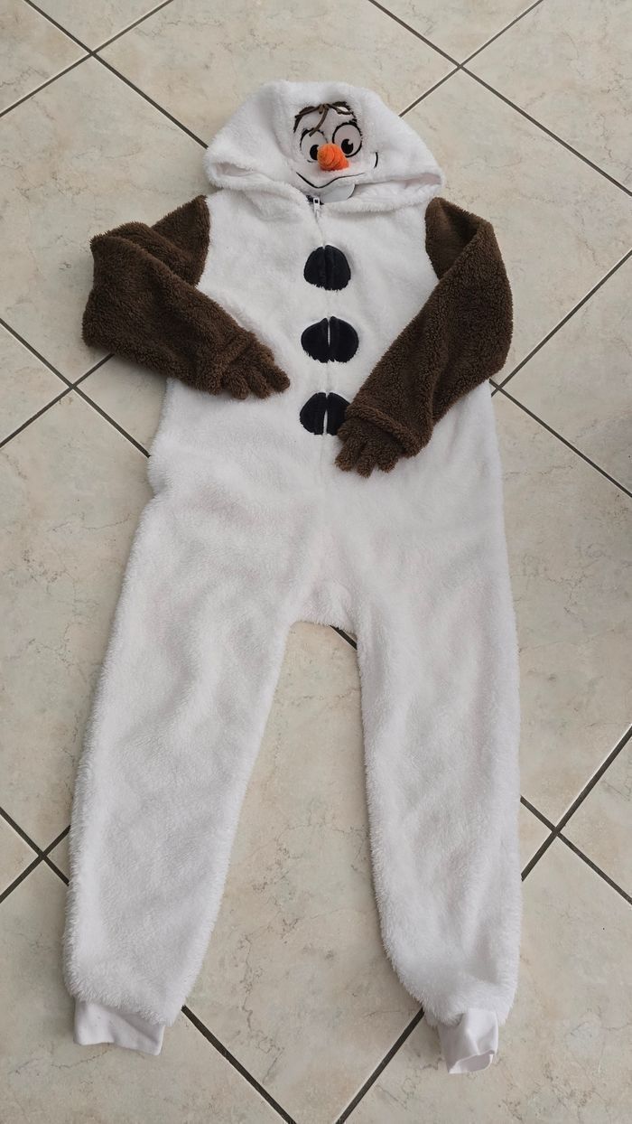 Neuf (non porté) 😍🥰💓deguisement ou surpyjama disneyland paris, olaf 8 ans Mixte 🥰😍🤩 - photo numéro 2