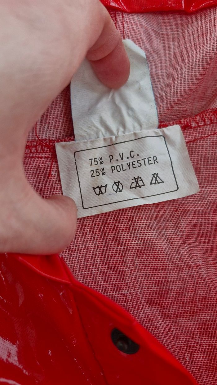 Ciré rétro rouge brillant fille 8 ans - photo numéro 4