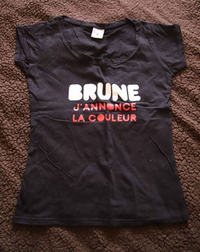 T-shirt à message, décolleté rond