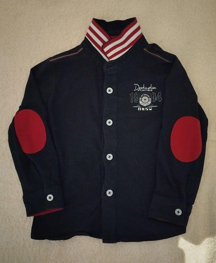 Chemise noire stylée Terre de Marins pour garçon de 3-4 ans - photo numéro 7