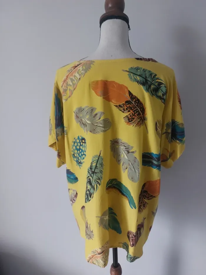 Haut fantaisie jaune moutarde - photo numéro 4