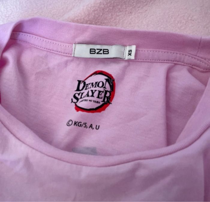 T-shirt rose, BZB , Demon Slayer - photo numéro 7