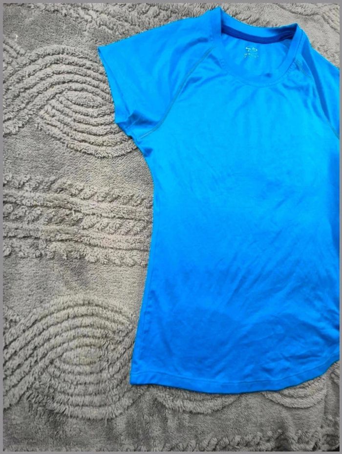 Tee-shirt de sport Champion Bleu Taille M - MChT075 - photo numéro 4