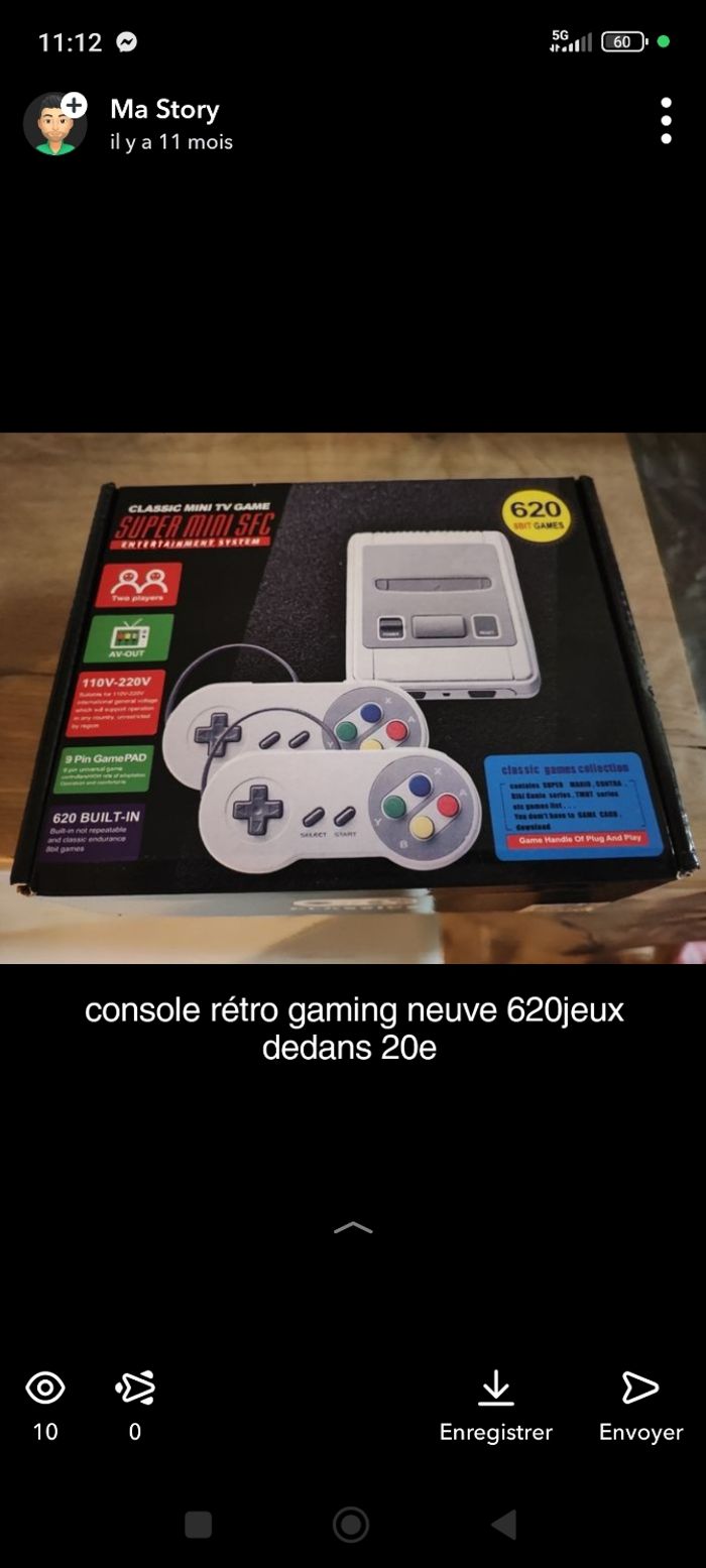 console rétro gaming neuve