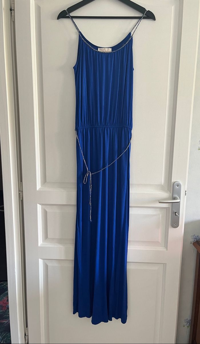 Robe longue bleue