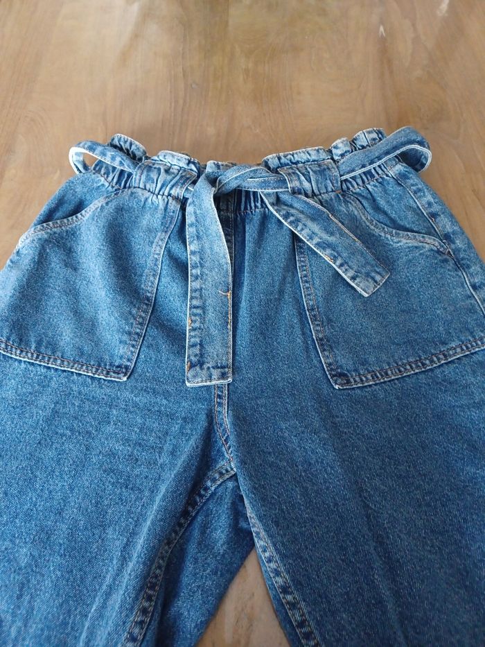 Jean Mom , taille haute et élastique - photo numéro 4