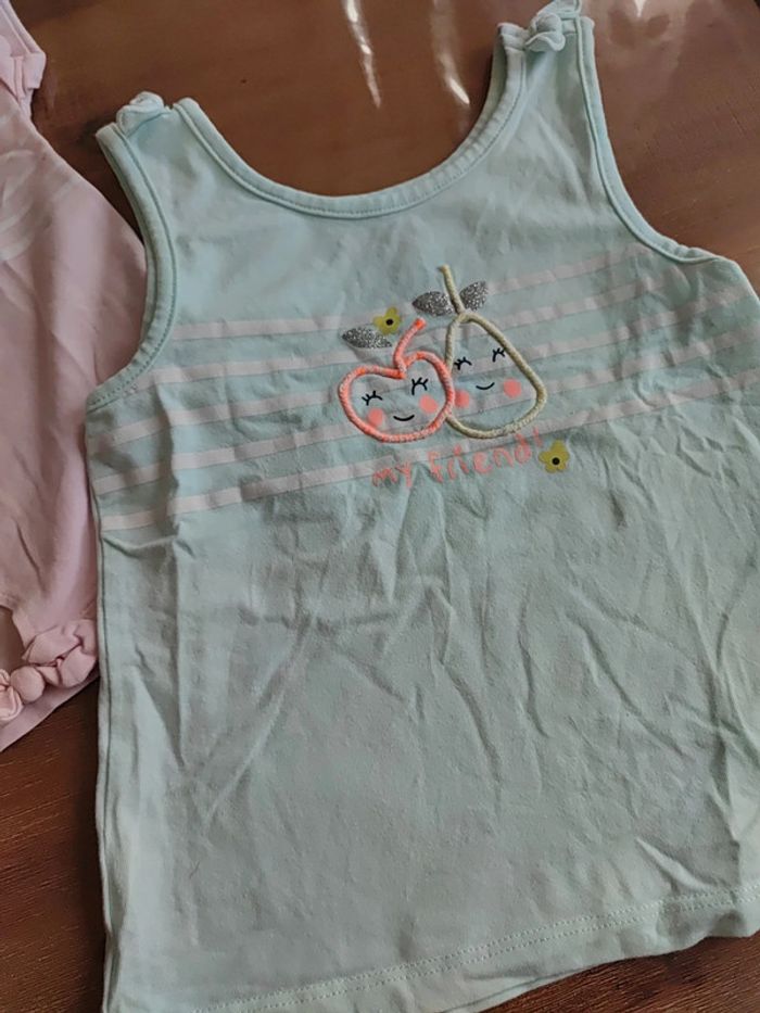 Lot de 2 hauts fille été 18mois - photo numéro 5