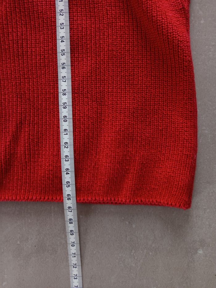 Très beau pull comme neuf rouge foncé et noir - photo numéro 5