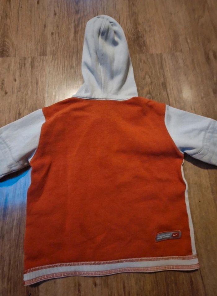 Sweat à capuche nike beige et orange - photo numéro 4