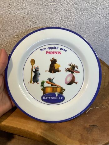Assiette enfant en plastique Ratatouille Disney