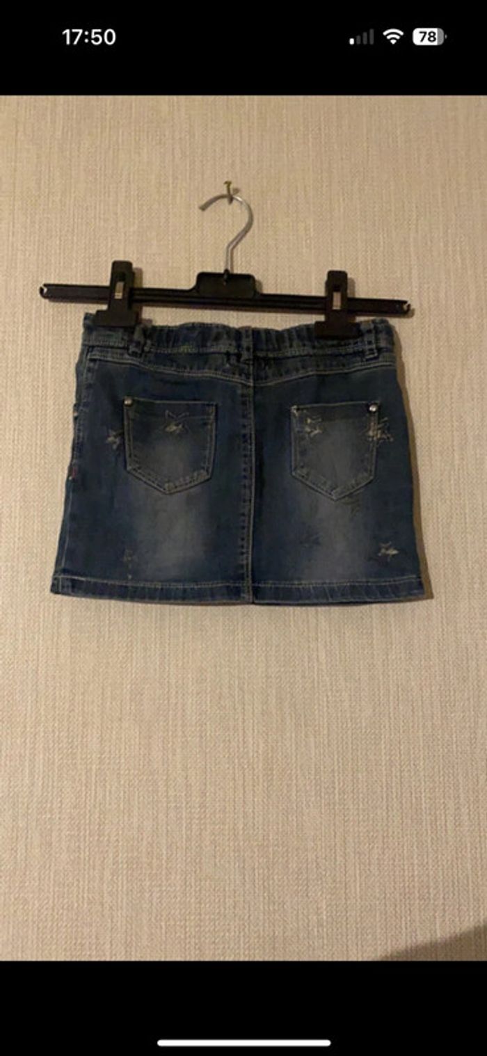 Jupe en jean 7 ans orchestra avec etoiles - photo numéro 2