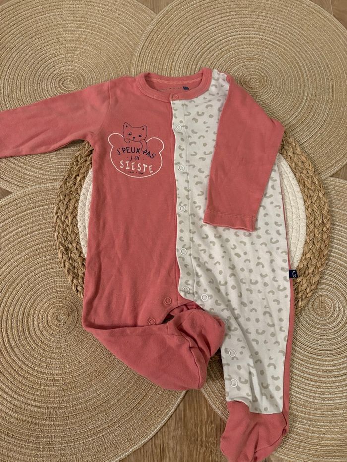 Lot de 3 pyjama 6-9 mois - mes petits cailloux- Sucre d’orge - photo numéro 2